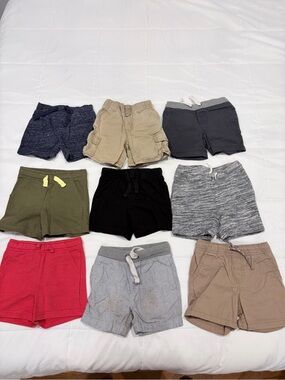 Baby Boy Shorts Bundle Size 12M–18M | 9 Pairs Mixed Brands
